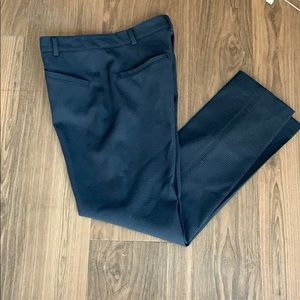 Club Monaco blue textured trousers